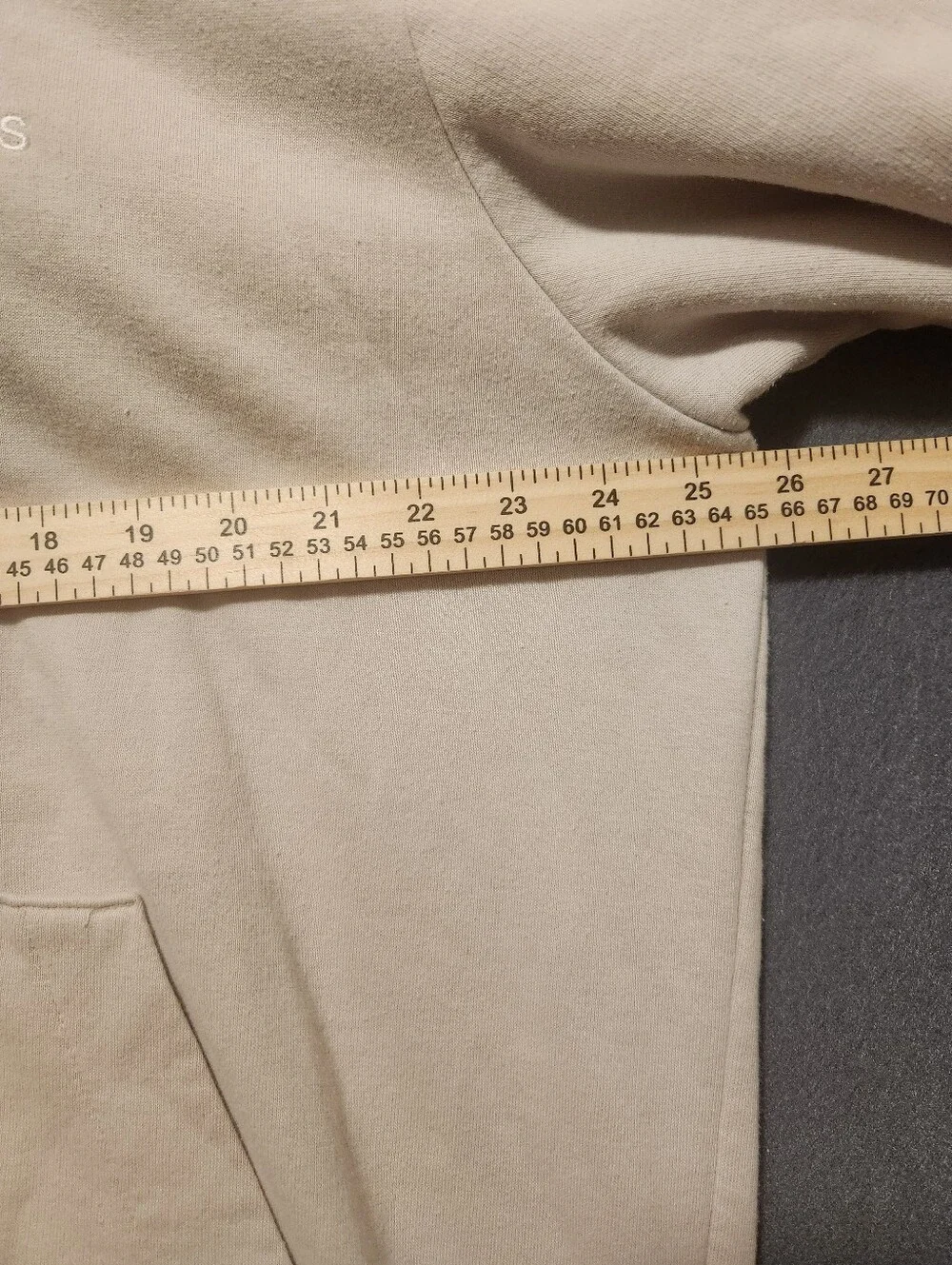 Adidas Hoodie Men XL Beige One Big Pocket Pullover